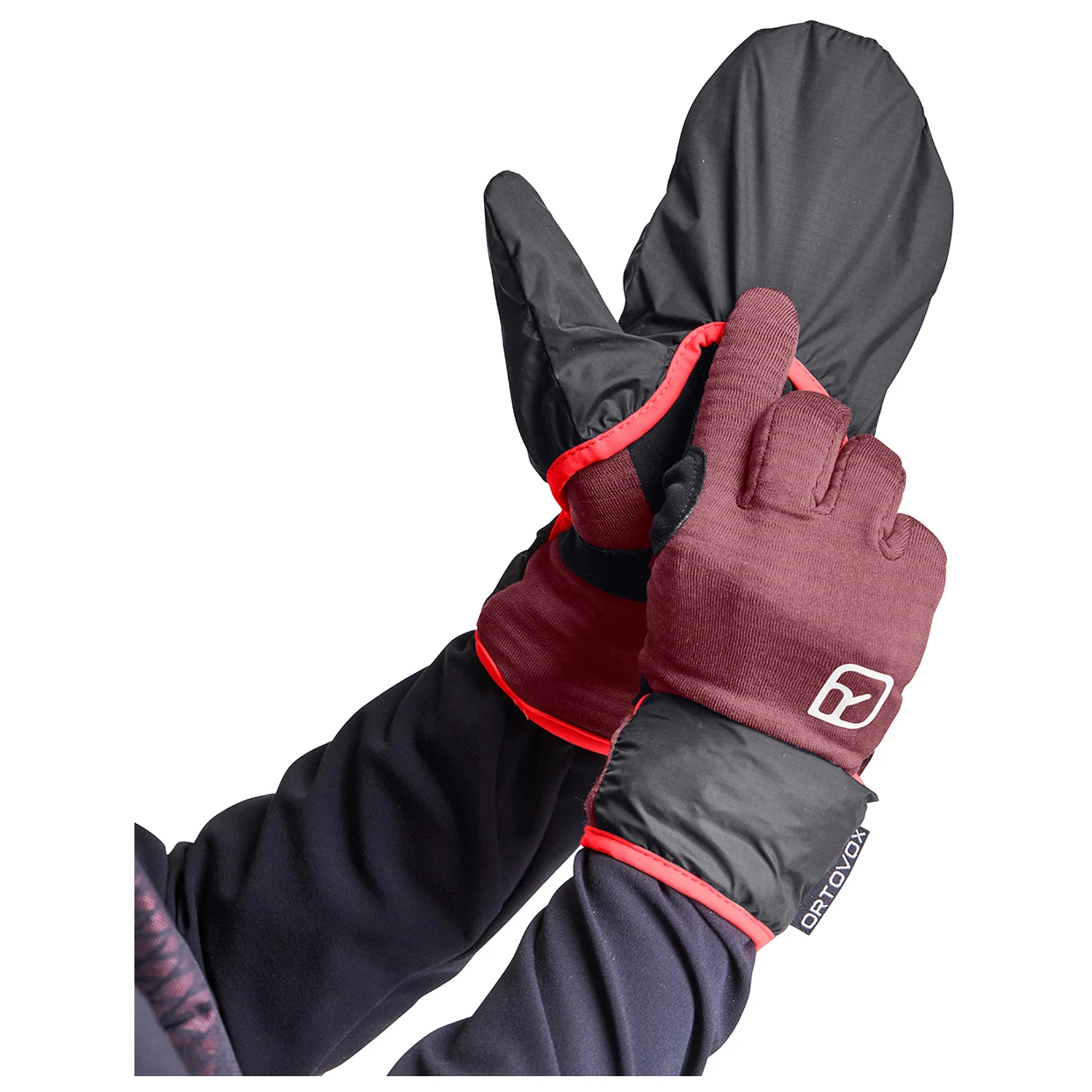 Ortovox - Women's Fleece Grid Cover Glove - Gants – Image 3