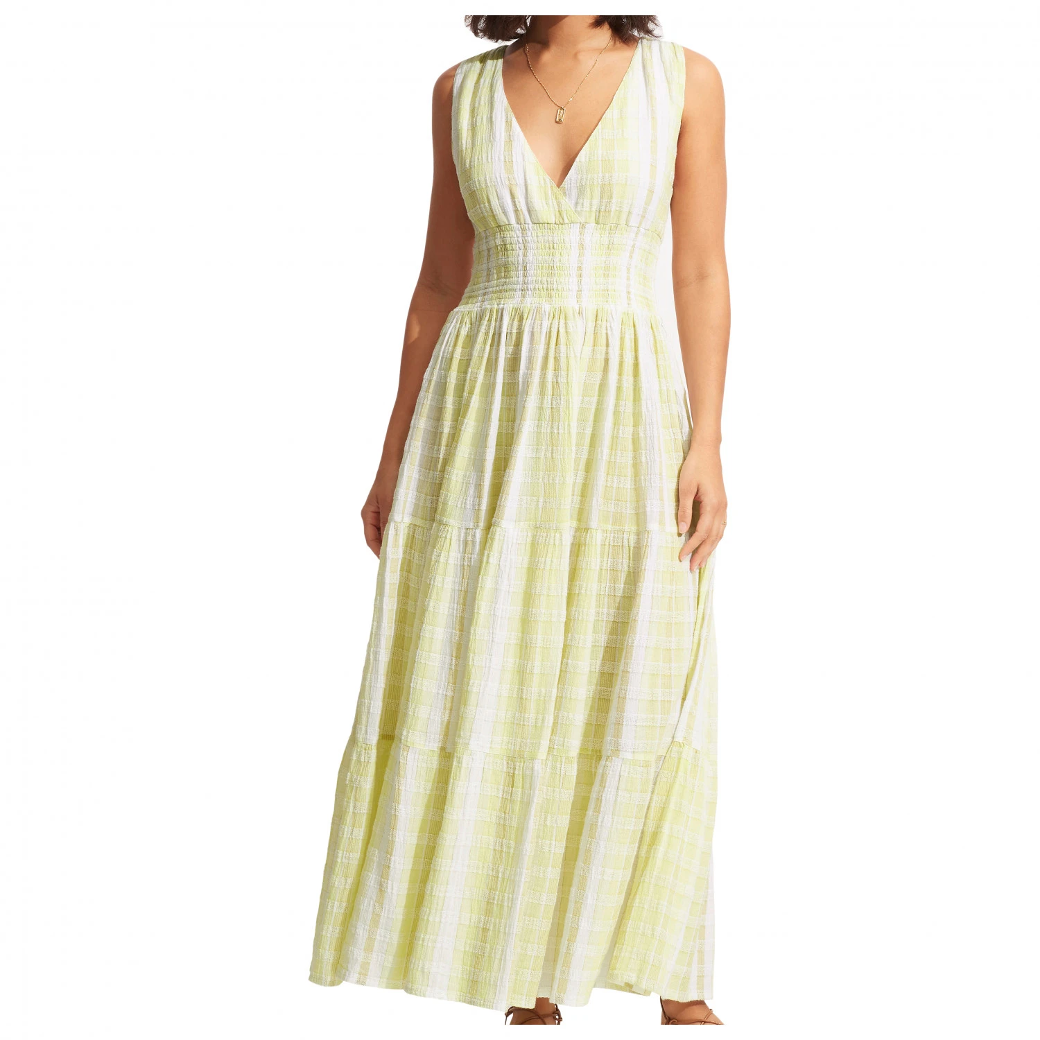 Seafolly - Women's Textured Gingham Max Dress - Robe – Image 6