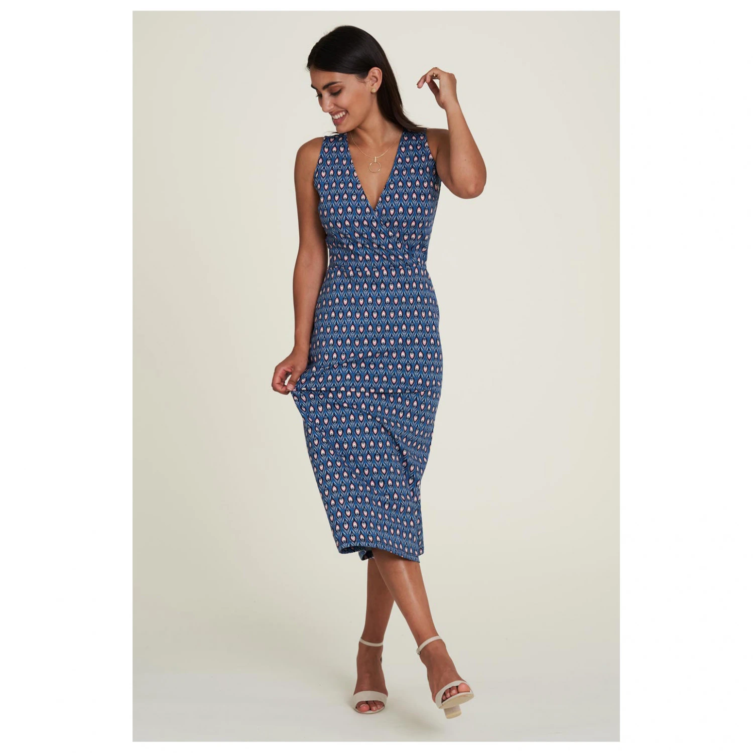 Tranquillo - Women's V-Neck Jersey-Kleid Sleeveless - Robe – Image 3